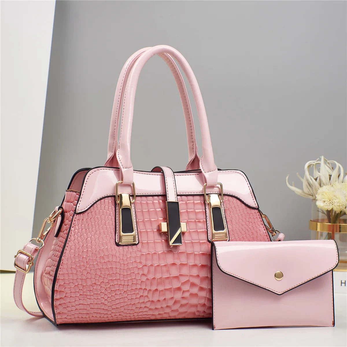Marque de luxe Crocodile sac à main femmes sac fourre-tout en cuir brillant femmes sac à main sac à bandoulière femme sacs à poignée supérieure trajet Shopping