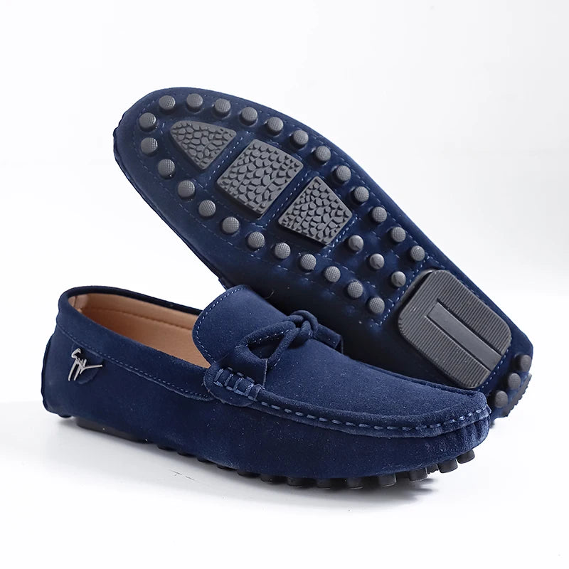Mocassins de travail coordonnants pour hommes, chaussures provoqué de banquet haut de gamme, rouge, à la mode, style britannique