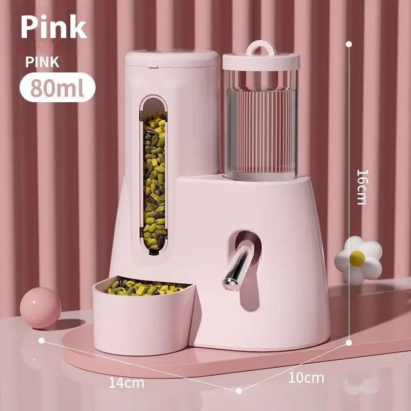 Mangeoire et abreuvoir pour Hamster 2 en 1, grande capacité, distributeur automatique étanche, distributeur d'eau et d'aliments, fournitures d'alimentation