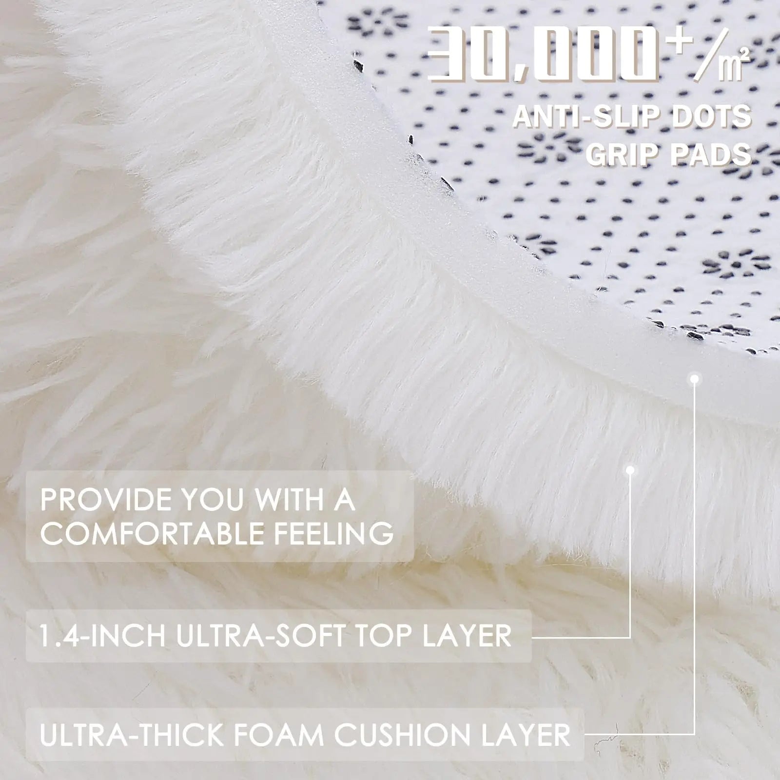 Olanly nouveaux tapis ronds en peluche pour salon tapis de chambre antidérapants tapis ronds lavables en Machine pour enfants décor à la maison esthétique