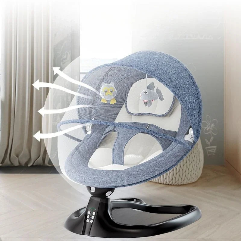 Électrique apaisant bébé bascule inclinable berceau chaise électrique nouveau-né et sieste nourrissons apaisant bascule bébé balançoires