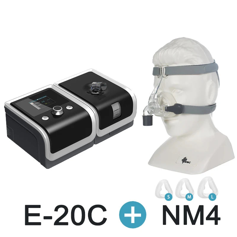 BMC E-20C Machine CPAP Machine d'apnée à pression fixe avec masque Pour l'anti-ronflement Apnée du sommeil Machine de sommeil silencieuse Solution contre le ronflement