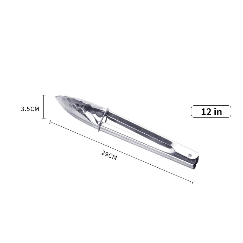 Kitchen Food Tong Stainless Steel Tool Heat Bread Salad BBQ Cooking Serving Utensil Meat Barbecue Tools Kitchen accessories