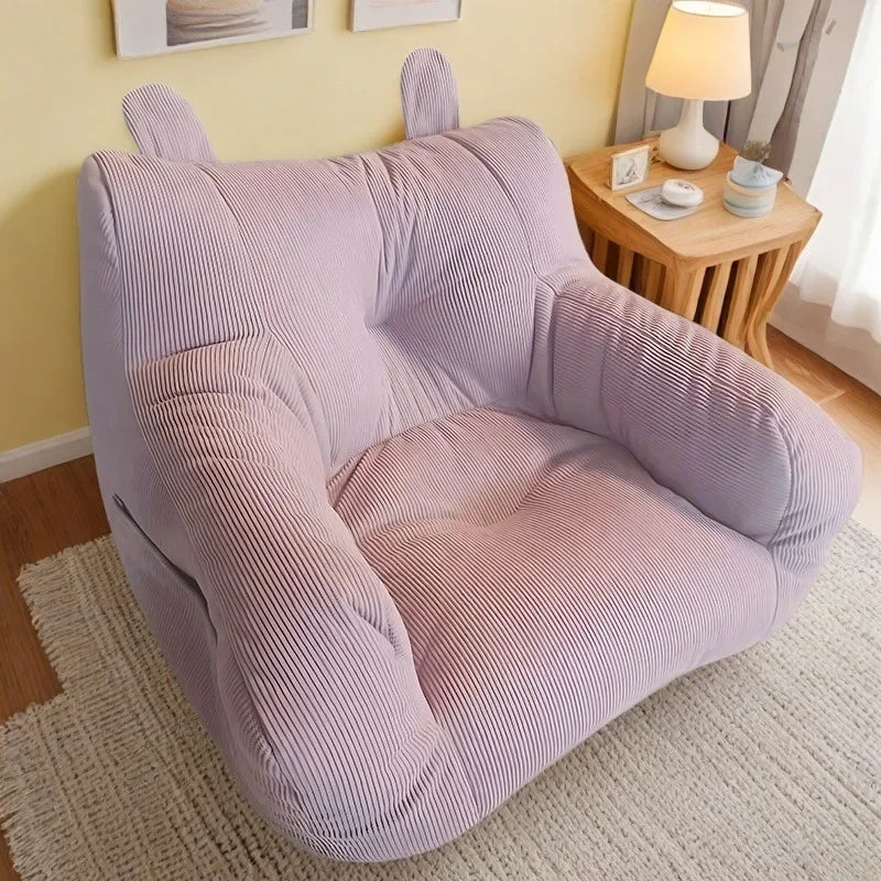 Canapé pouf en tissu simple avec remplissage en coton, pour salon, chaise confortable pour 1 personne, Pouf bouffant, meubles Tatami