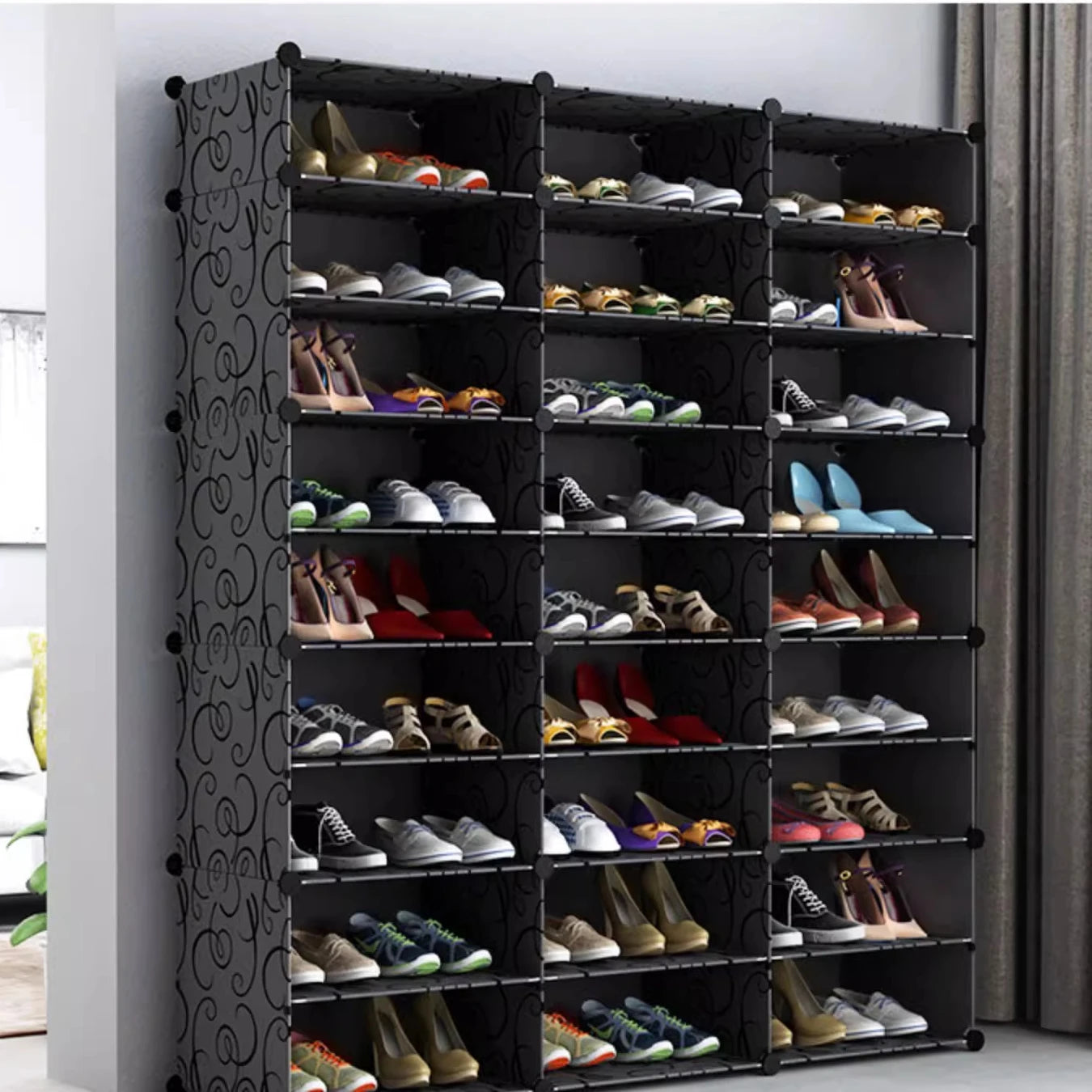 Étagère à chaussures moderne et simple multicouche, gain de place et économique, armoire anti-poussière pour la maison, étagère à chaussures de grande capacité
