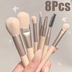 Ensemble de pinceaux de maquillage professionnels, 8 pièces, poudre cosmétique, ombre à paupières, fond de teint, mélange de Blush, correcteur, outil de maquillage de beauté
