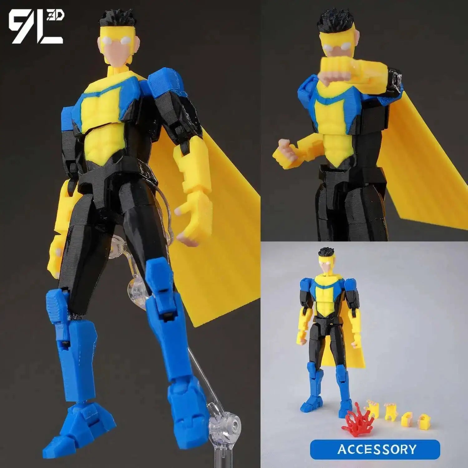 9L3D super-héros imprimés Invincible 2.0 Anime multi-articulé Shapeshift jouets figurines d'action cadeaux d'anniversaire pour les Fans d'anime Titan13