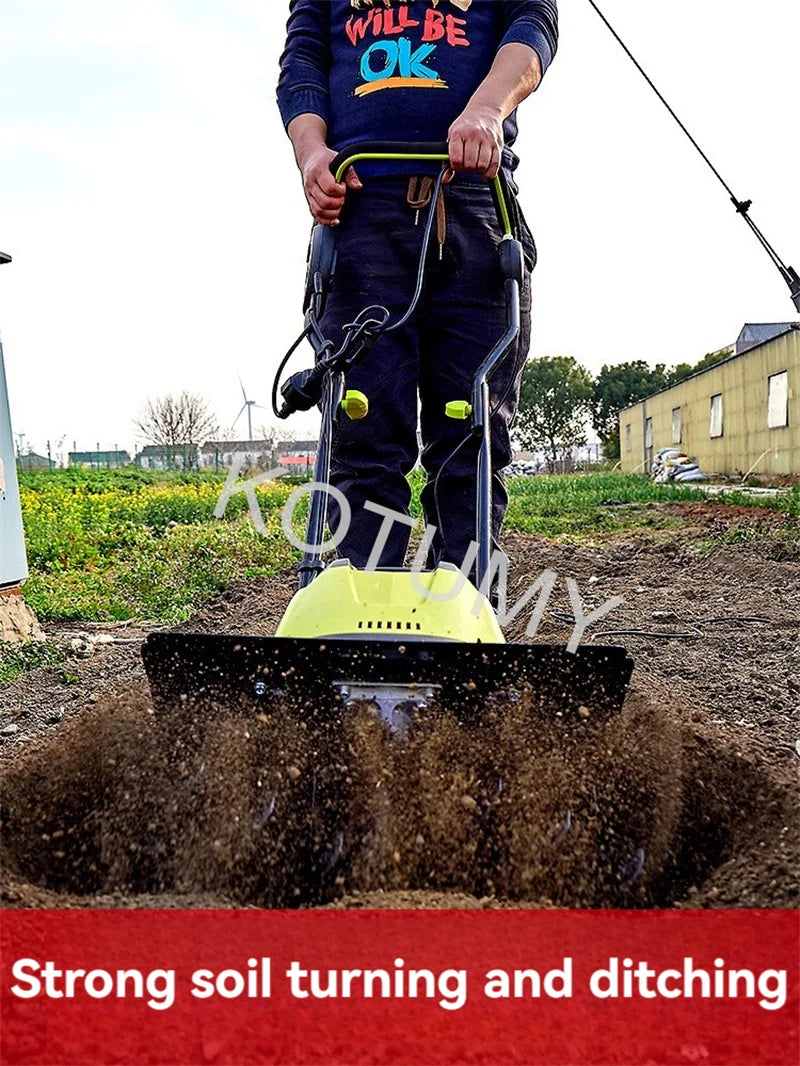 Scarificateur électrique, Micro-motoculteur, Machine de labour des terres, cultivateur de creuser des terres domestiques, motoculteur rotatif agricole 220V