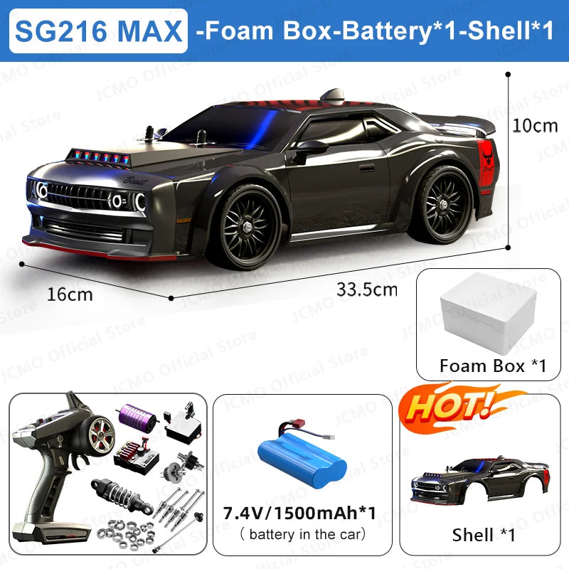 SG216 MAX RC voiture 70 + KM/H véhicules télécommandés à grande vitesse 1:16 sans brosse 4WD RC voitures de sport SG116 PRO 40 KM/H voiture jouets cadeaux