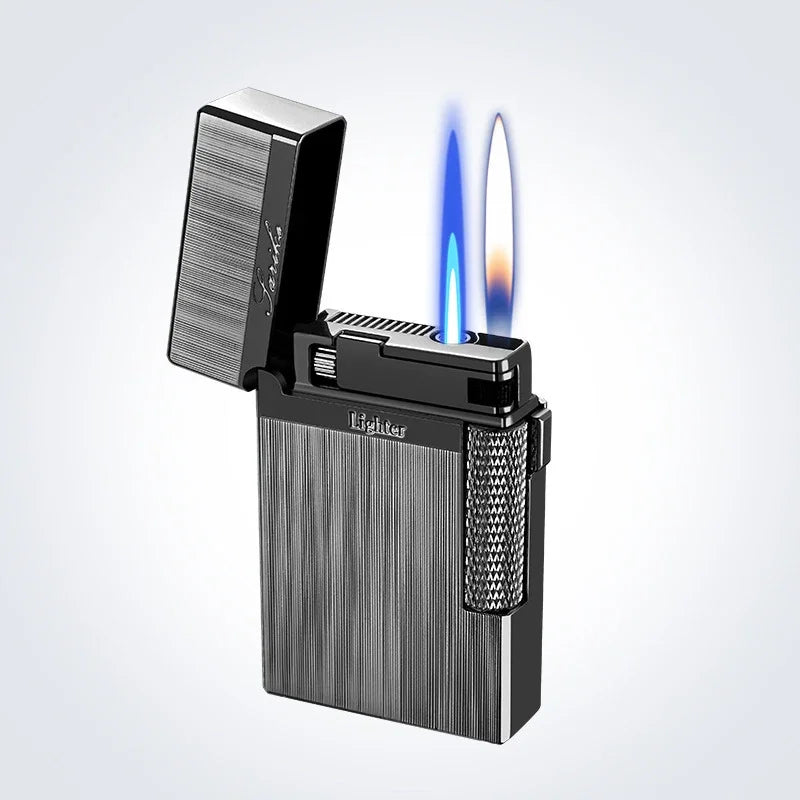 Torch Gas Lighter Cigarette Lighter Metal Windproof Flint Unusual Lighters Smoking Accessory Butane Gadgets for Men Gift Lighter