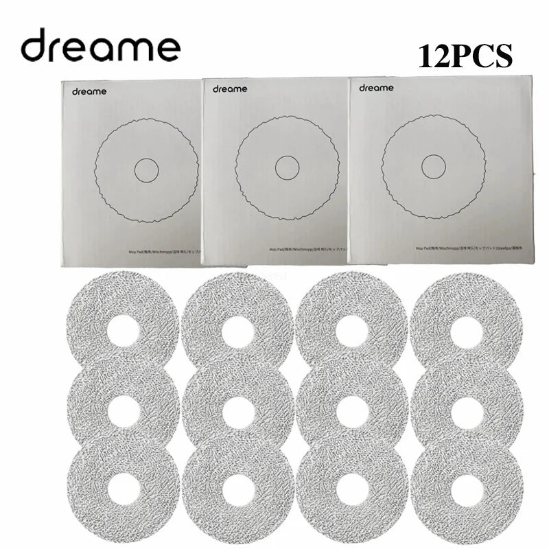 Dreame X40 Ultra/X50 Ultra pièces en tissu de vadrouille pour Dreame L10s Pro Ultra chaleur/L20 Ultra tampons de vadrouille rotatives accessoires d'origine