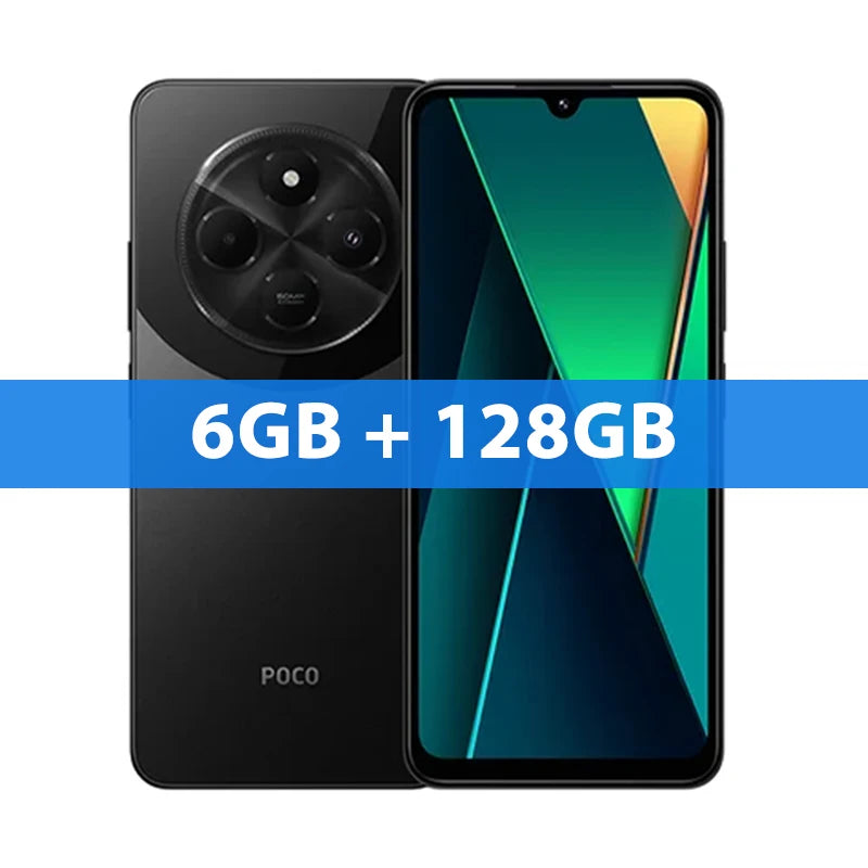 Version mondiale POCO C75 Smartphone NFC 120Hz 6.88 "écran Dot Drop Helio G81 Ultra 50MP AI double caméra batterie 5160mAh massive