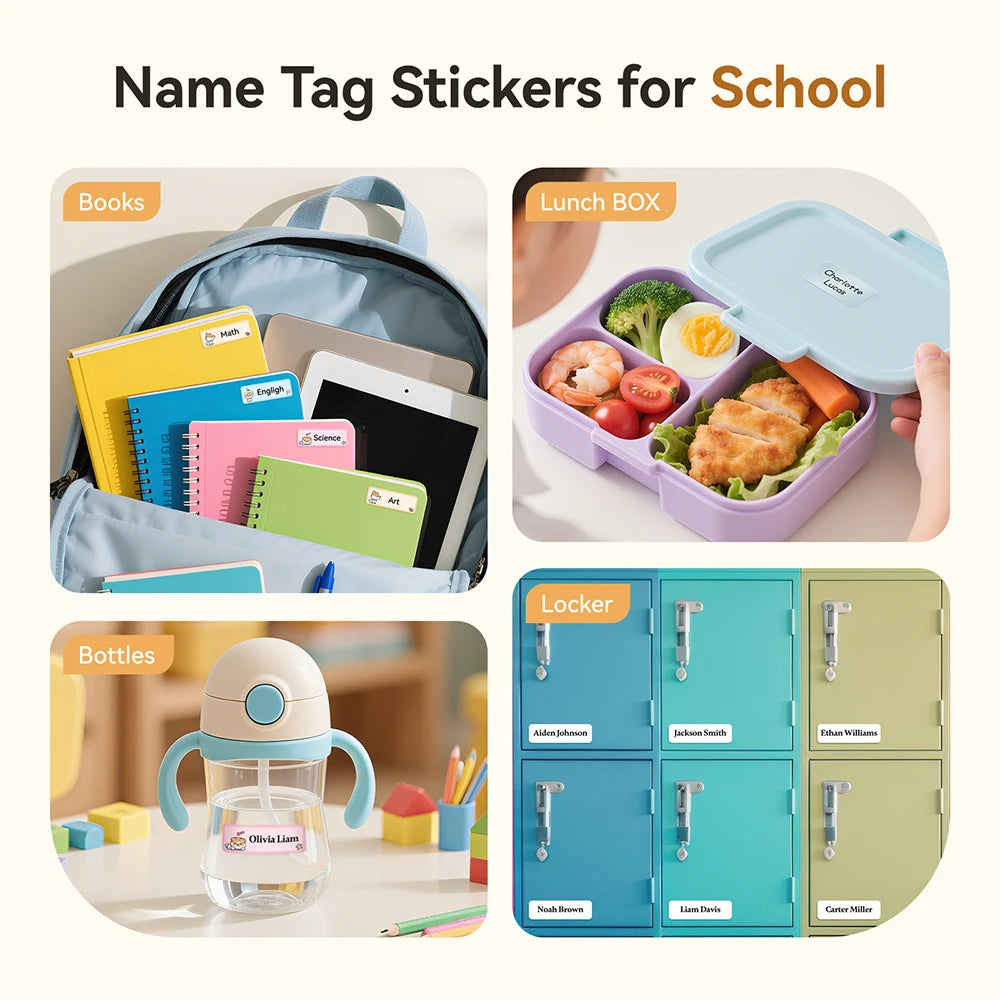 NIIMBOT D110 Version améliorée imprimante d'étiquettes thermiques Mini fabricant d'étiquettes intelligent Portable avec ruban pour bureau maison cuisine école