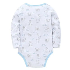 100% coton nouveau-né automne et hiver barboteuses à manches longues ensemble 0-12M bébé vêtements ensemble body une pièce hiver bébé vêtements
