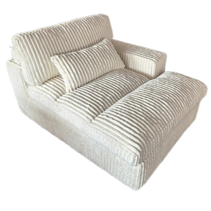 Canapé-lit Double en velours côtelé de luxe, Style italien rétro, pour salon, Compression sous vide, lavable, personnalisable