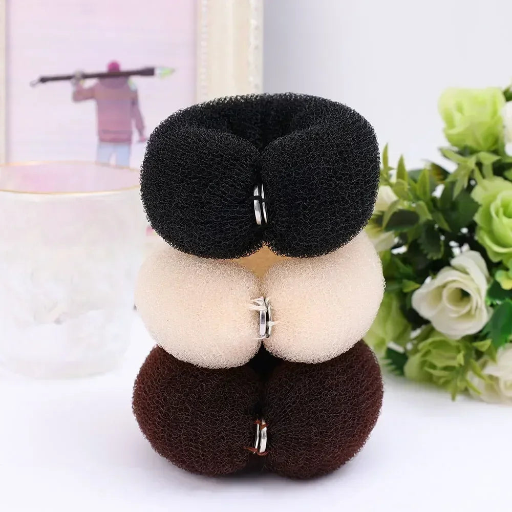 Mousse Éponge Facile Big Ring Femmes Mode Cheveux Bun Maker Donut Outils de Coiffure Accessoires De Cheveux Pour Les Filles