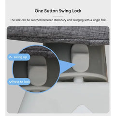 IMBABY-Chaise à Bascule pour Bébé, Berceau Intelligent, Balançoire Électrique pour Enfants, Chaise Longue Réglable pour Bébé, Berceau avec Musique