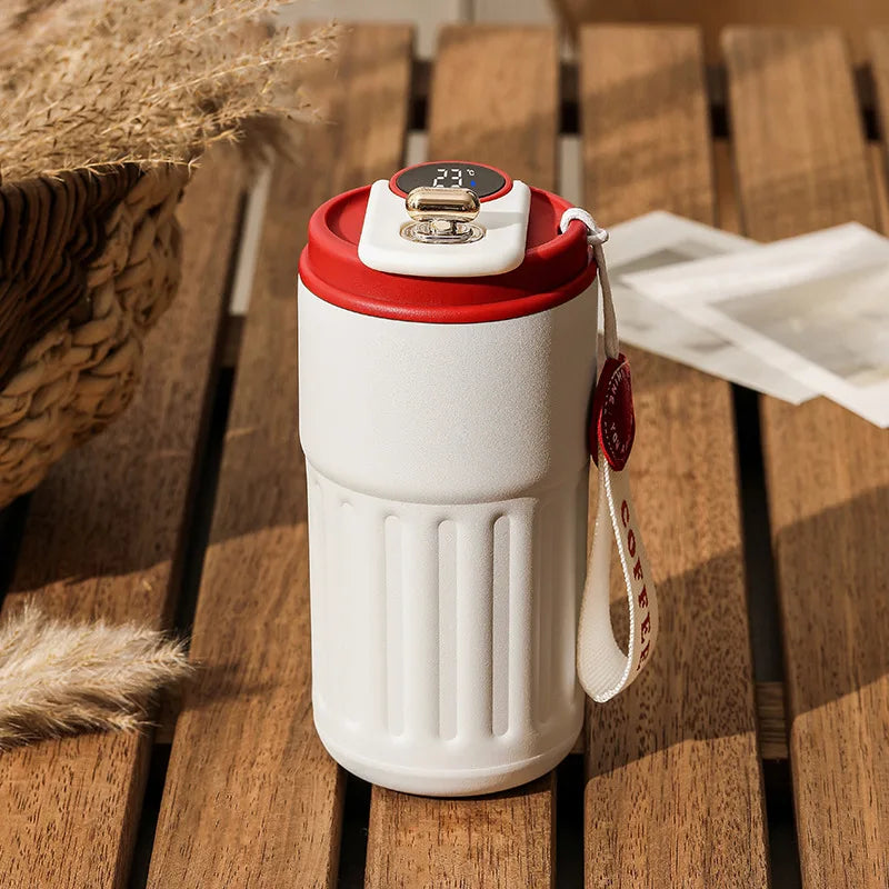 Bouteille Thermos de 450ml, affichage intelligent de la température, tasse sous vide en acier inoxydable 316, tasse à café de bureau, tasse thermique Portable d'affaires