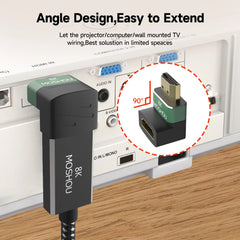 MOSHOU 8K HDMI 2.1 câble adaptateur mâle à femelle convertisseur de câble pour HDTV PS4 PS5 ordinateur portable 4K HDMI Extender femelle à femelle