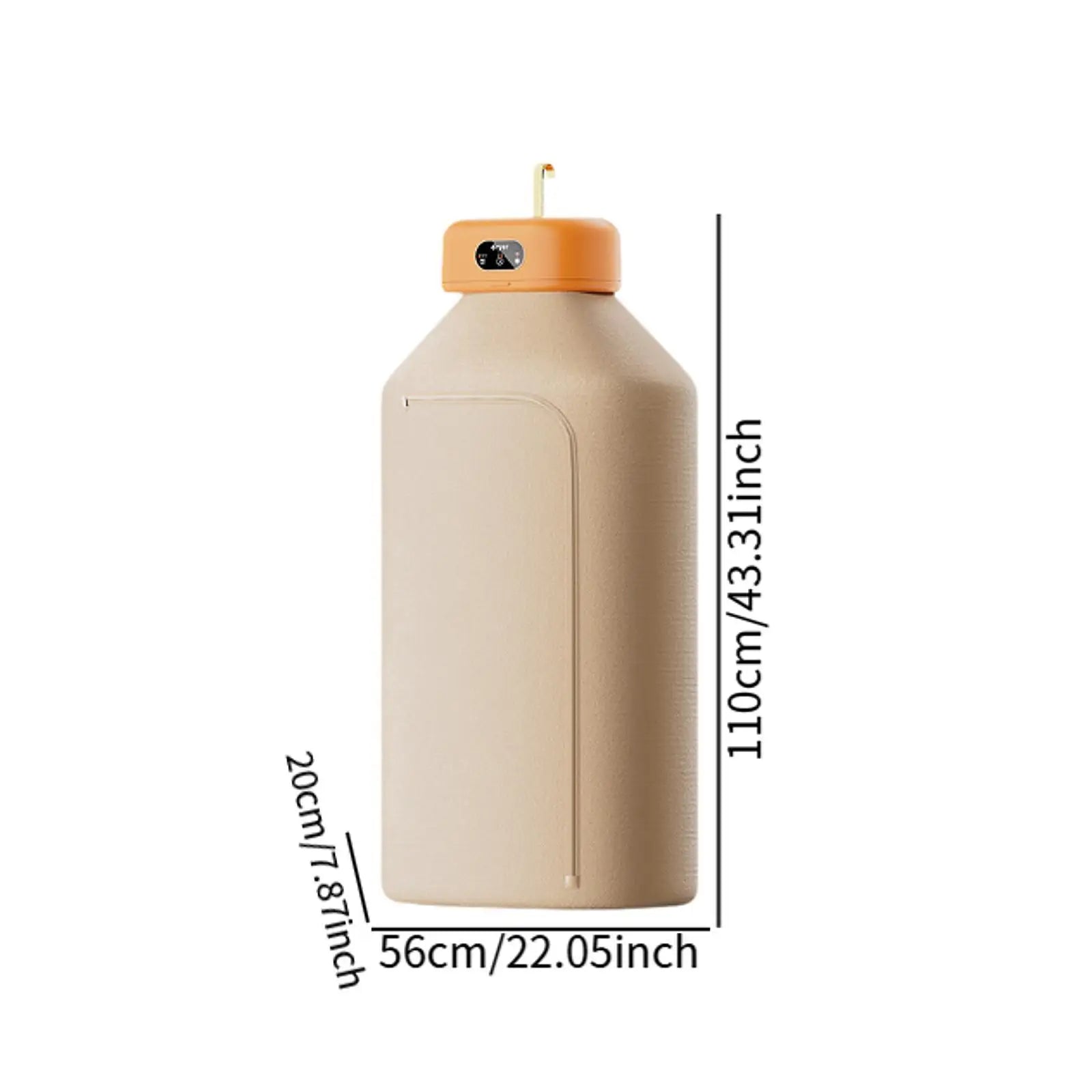 Sèche-linge électrique pliable avec sac, petit sèche-linge électrique, machine portable pour la maison, les voyages, l'appartement, le dortoir, 600W