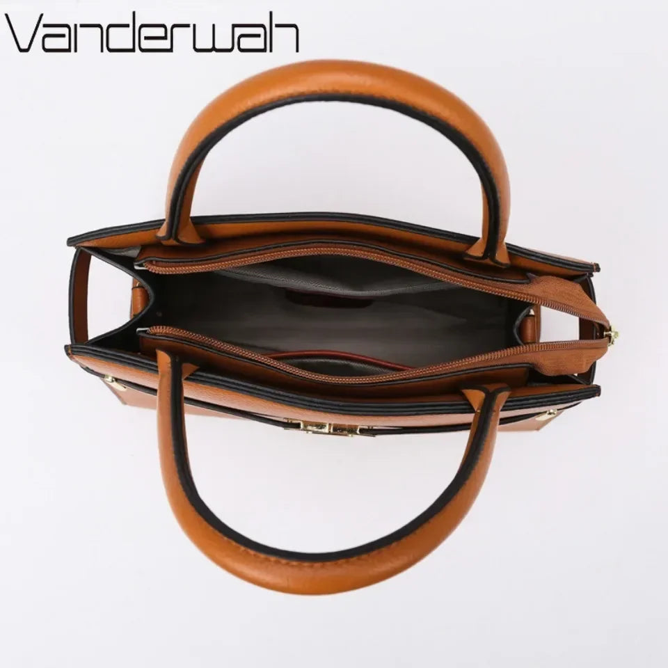 3 ensembles ou 1 grand Sac à main pour femmes sacs de grande capacité sacs à bandoulière de luxe petit porte-monnaie Sac en cuir de qualité chaud