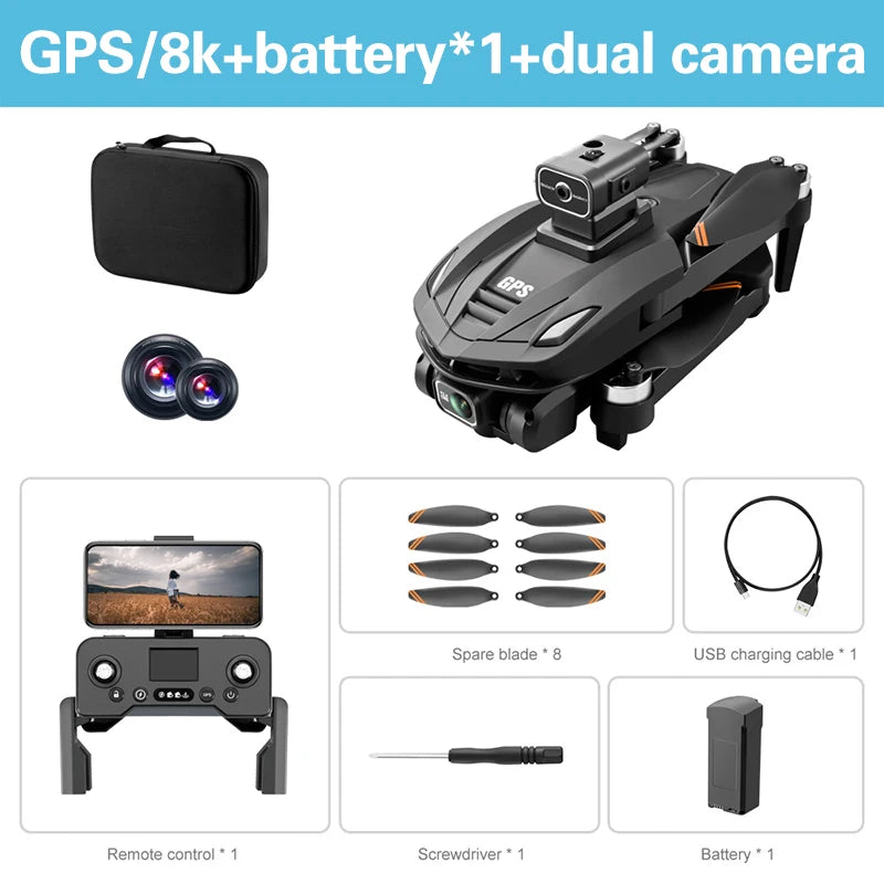 Xiaomi Mijia V168 Drone 8K 5G GPS HD photographie aérienne omnidirectionnelle évitement d'obstacles pliable longue durée de vol Original