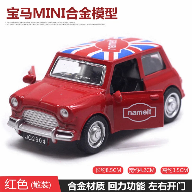 Mignon moulé sous pression en alliage métal voiture Bus moteur Tricycle moto Taxi modèle jouet enfants cadeau d'anniversaire