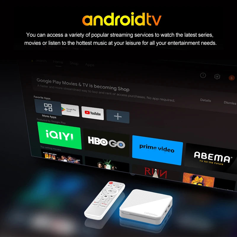 Boîtier TV intelligent H313 H96 MAX Android 14.0 Wifi6 BT5.0 4K, Assistant vocal à distance, lecteur multimédia, décodeur Android 2 go 16 go 8 go