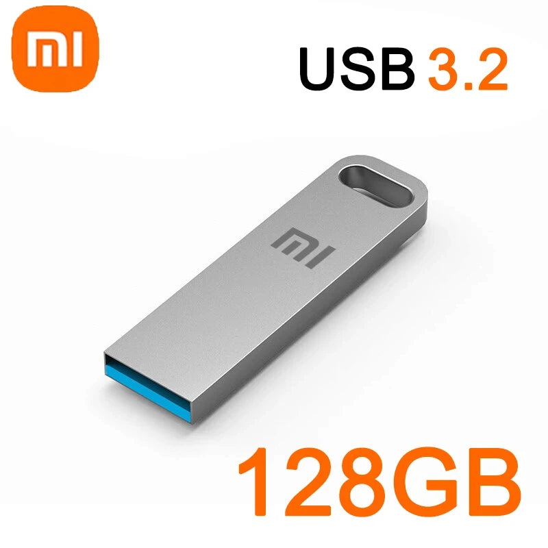 Xiaomi 2 to USB 3.2 clé USB haute vitesse métal U disque TypeC clé mémoire étanche SSD stockage PC téléphone transfert de données Portable