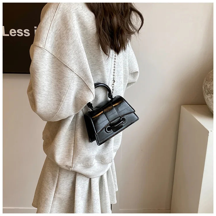 Sac à bandoulière avancé solide pour femme, mini sac à main, sac à main de rangement cosmétique, sac à main à la mode, sacs initiés à la tendance