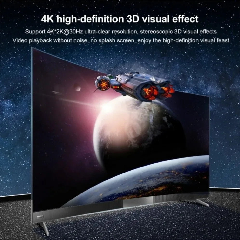 1 entrée 4 sortie HDMI-compatible Répartiteur HD 4K Commutateur vidéo HDMI Adaptateur de câble 1x4 Hub pour PS4 Moniteur d’ordinateur portable TV Box Projecteur