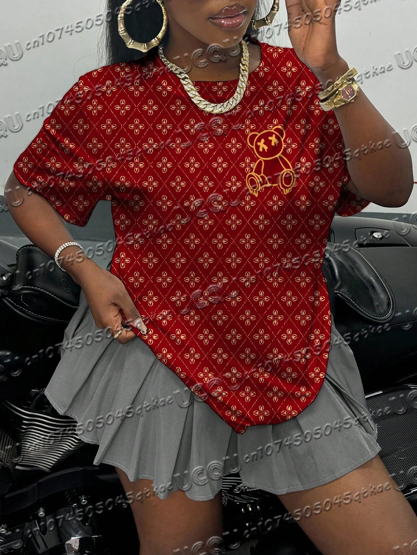 T-Shirt à Manches Courtes et Col Rond pour Homme et Femme, Vêtement de dehors de Marque de Luxe, avec Lettres Imprimées, Collection Estivale