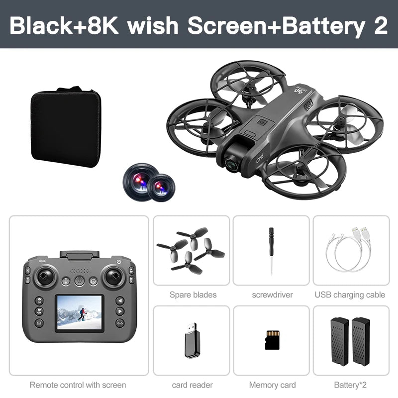 Xiaomi V666 Mini Drone 4K aérien professionnel 8k double caméra intelligente évitement d'obstacles sans brosse quadrirotor enfant RC jouet