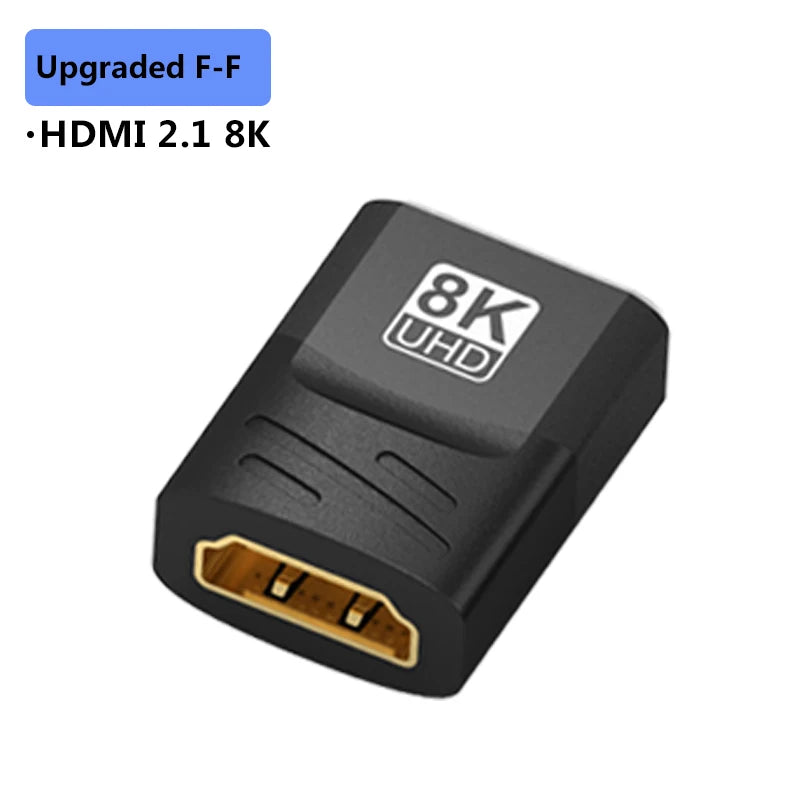 Adaptateur HDMI 2.1, 8K, Angle droit de 90 à 270 degrés, convertisseur mâle à femelle, connecteur d'extension de câble HDMI pour TV, ordinateur portable, moniteur