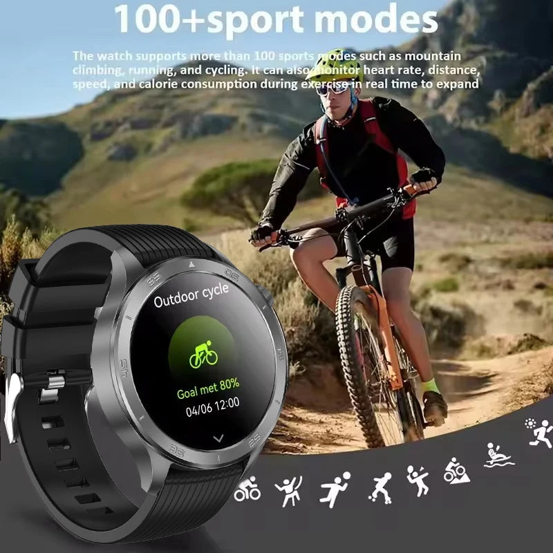 Nouveau GPS montre intelligente femme 1.53 "AMOLED Bluetooth appel fréquence cardiaque sport Fitness Tracker étanche montres intelligentes homme pour Huawei