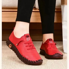Chaussures plates d'été pour femmes, mocassins orthopédiques, cousus, sans lacet, couture, chaussures pour maman, simples, 2024