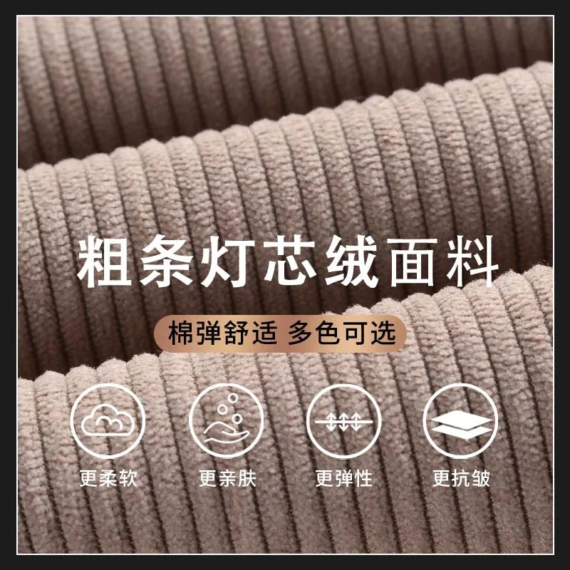 Pantalon en velours côtelé 2024 coton pour hommes, tissu doux et confortable, jogging pour hommes d'âge moyen, papa mari, pantalon de bureau quotidien