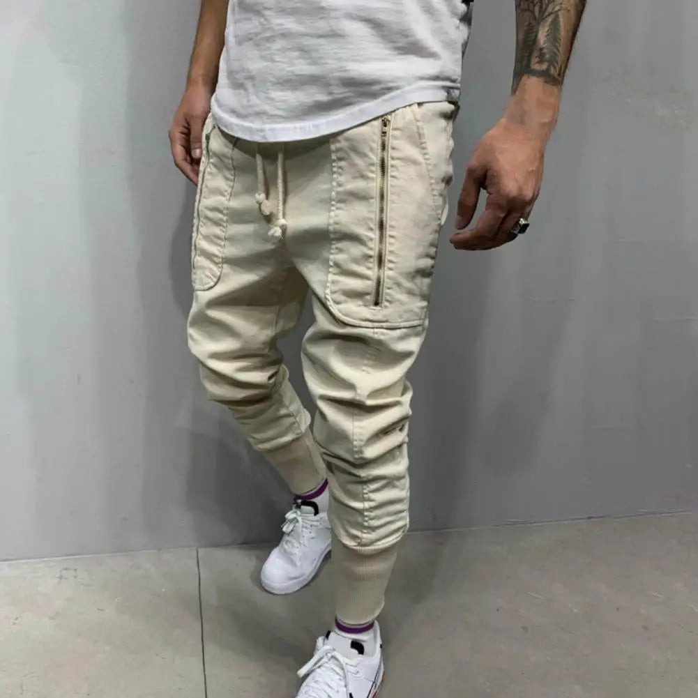 Pantalons pour hommes cordon hommes pantalons de survêtement simplicité à la mode fantastique mode hommes pantalons Cargo longs
