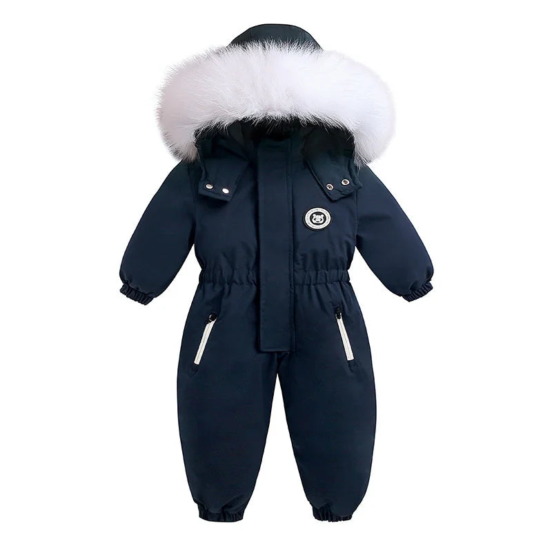 -30 degrés hiver Ski costume Plus velours bébé combinaison garçon salopette chaud enfants enfant en bas âge fille vêtements enfants vêtements manteau pardessus