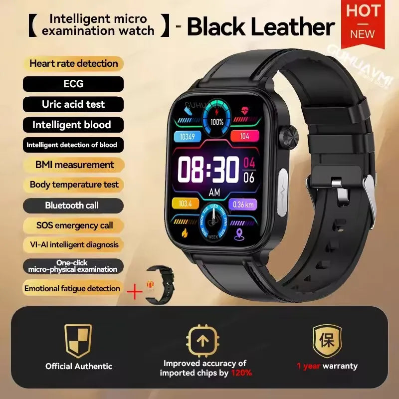 2025New moniteur de santé montre intelligente femmes analyse ECG pression artérielle piste Menstruelle appel BT 1.39 pouces écran Smartwatch dames