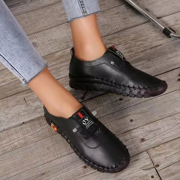 Mocassins orthopédiques pour femmes, chaussures plates de Ballet cousues à enfiler pour infirmières, nouvelle collection 2023