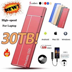 Disque SSD d'origine 256 to SSD Portable 2 to disque dur externe haute vitesse 4 to disque dur de masse pour ordinateurs portables/PC/téléphone/MAC