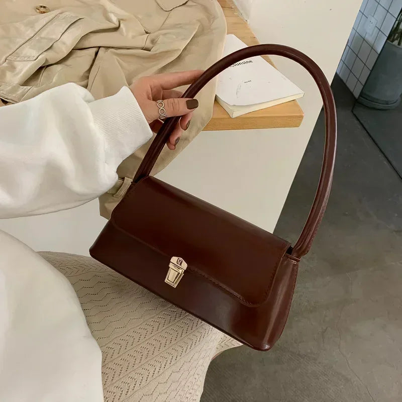 Sacs à bandoulière de marque de luxe pour femmes, Design de mode sous les bras, sac à bandoulière, sac à main et bourses de couleur unie, 2025
