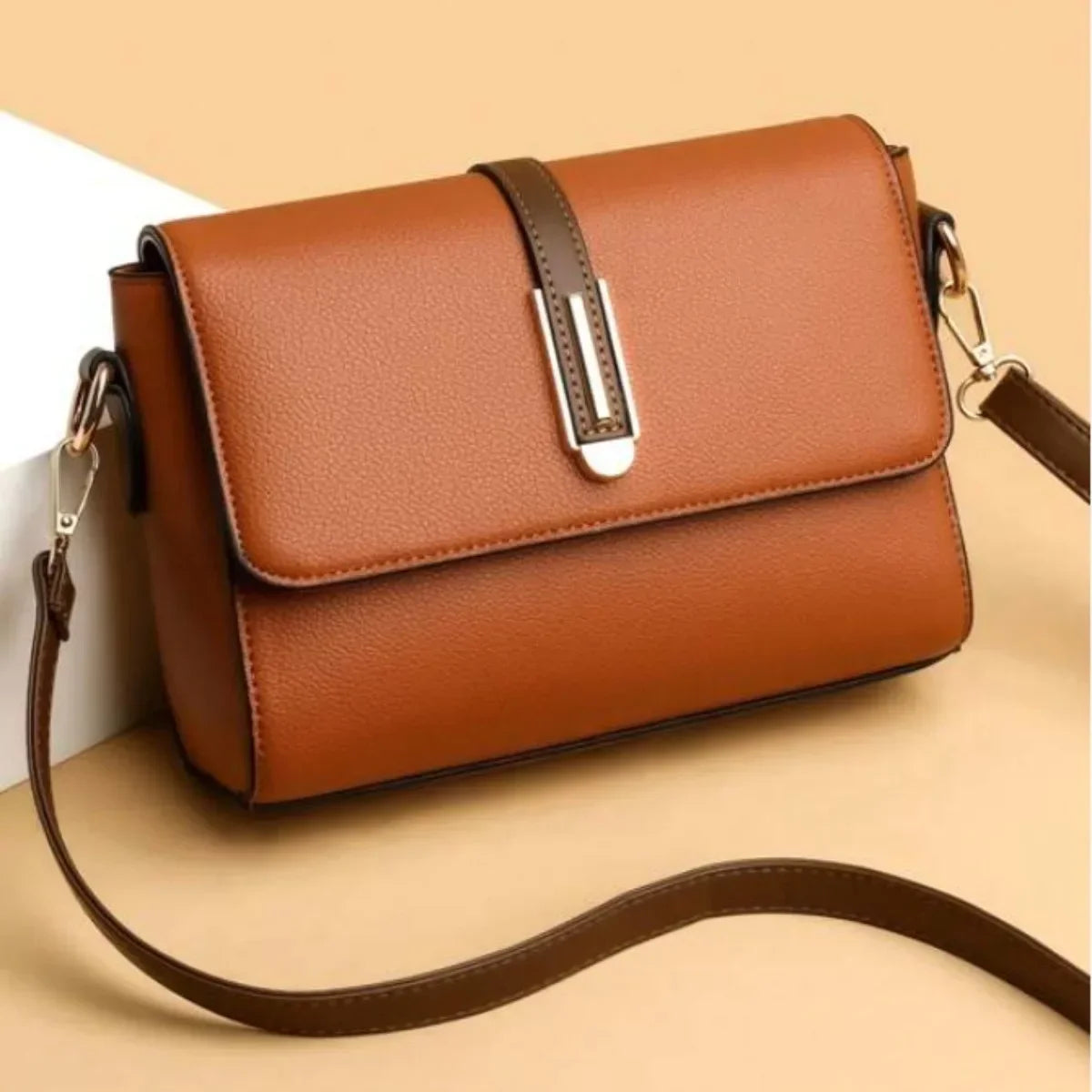 Sac à bandoulière en cuir PU pour femmes, sacoche polyvalente à bandoulière, petits sacs à Main
