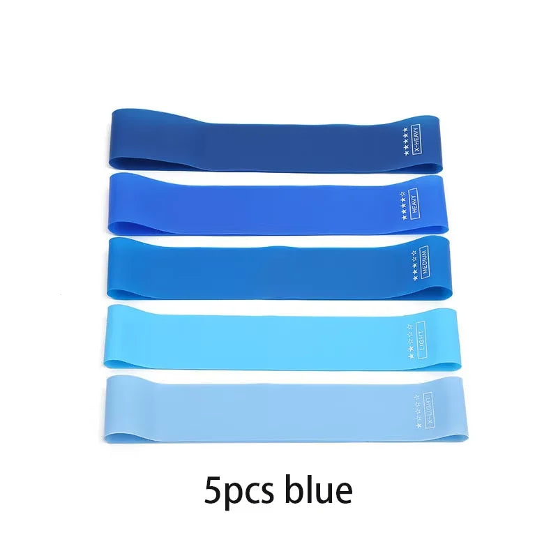 5 pièces bandes de résistance Tpe ensemble de Fitness boucle en caoutchouc entraînement de force extenseur Yoga équipement de gymnastique élastique Portable Pilates