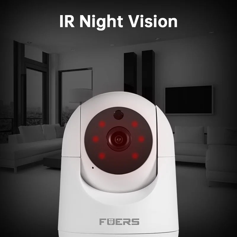 Fuers-Caméra de surveillance intérieure sans fil, suivi automatique, sécurité CCTV, moniteur pour bébé, 4K, 8MP, IP, WiFi, Tuya Smart Home