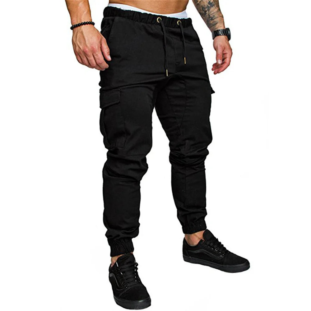 Nouveau outillage pantalon multi-poches pantalon Cargo homme tissu tissé décontracté Style Safari Joggers hommes