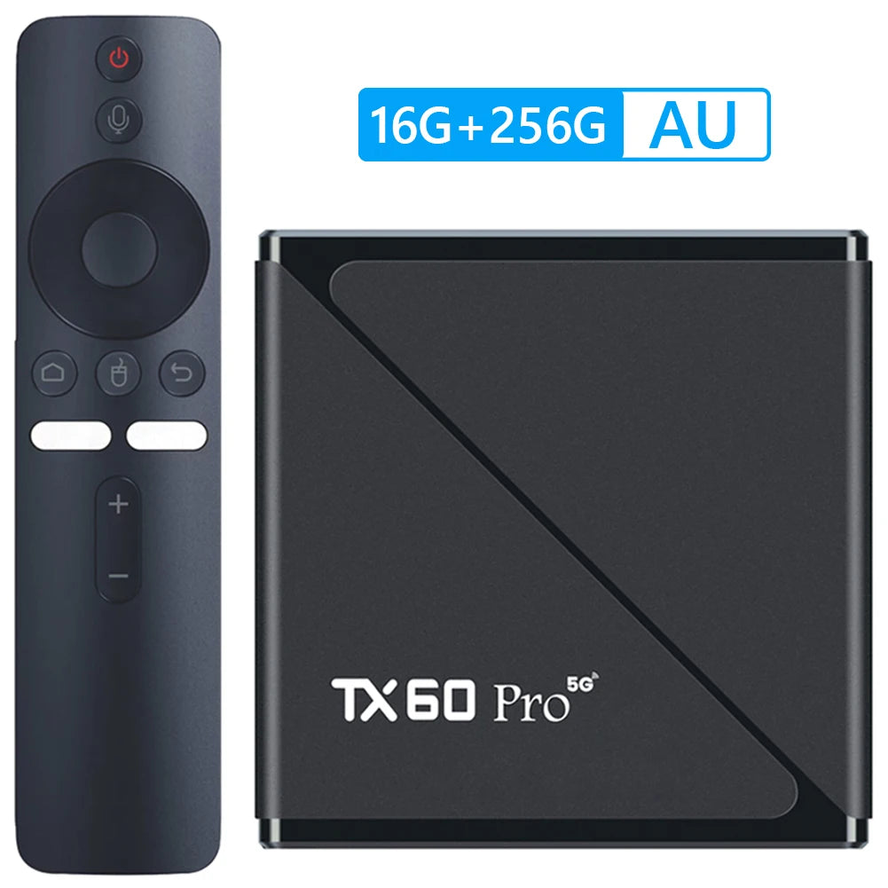 TV Box Android 24 16GB 256GB lecteur multimédia 14K 2.4G/5G décodeur double WiFi avec télécommande