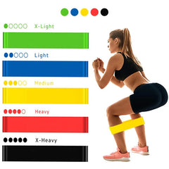 Bandes de résistance TPE, boucles en caoutchouc, ensemble de bandes d'entraînement de force, extenseur, équipement de gymnastique de Yoga, bande d'exercice élastique