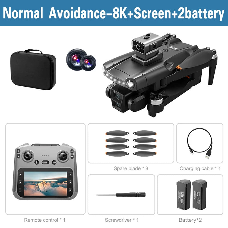 Nouveau pour Xiaomi V198 GPS MAX Drone avec caméra HD professionnelle 8k 5G WiFi barrière laser sans brosse évitement quadrirotor pliant